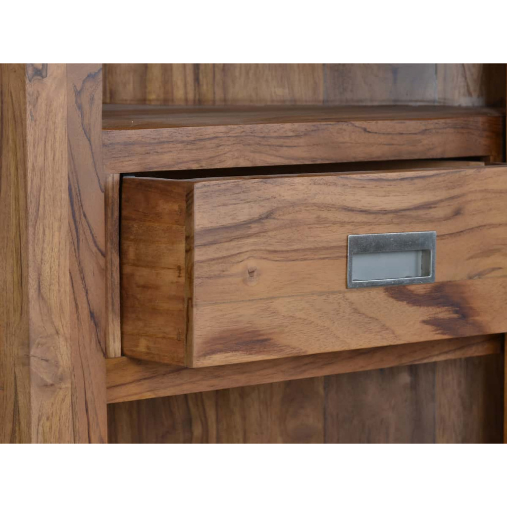 Eckvitrine Masala Modern Teak Braun