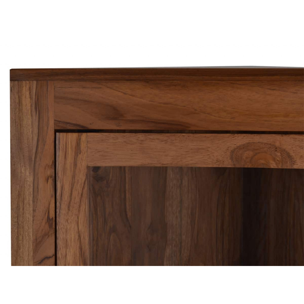 Eckvitrine Masala Modern Teak Braun