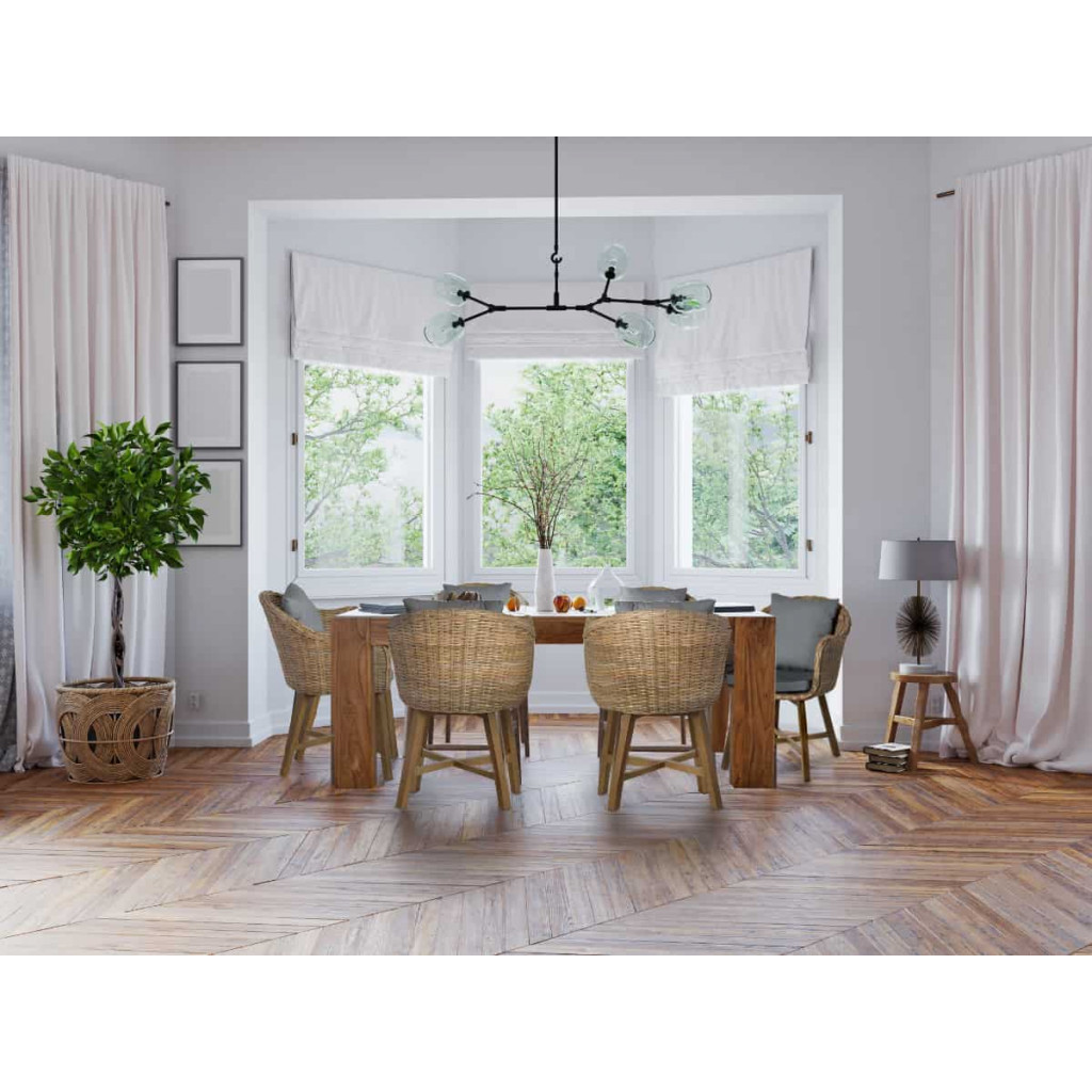 Esstisch Mumba Modern Teak Braun