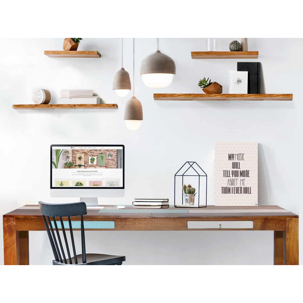 Wandregal Mumba Modern Teak Braun