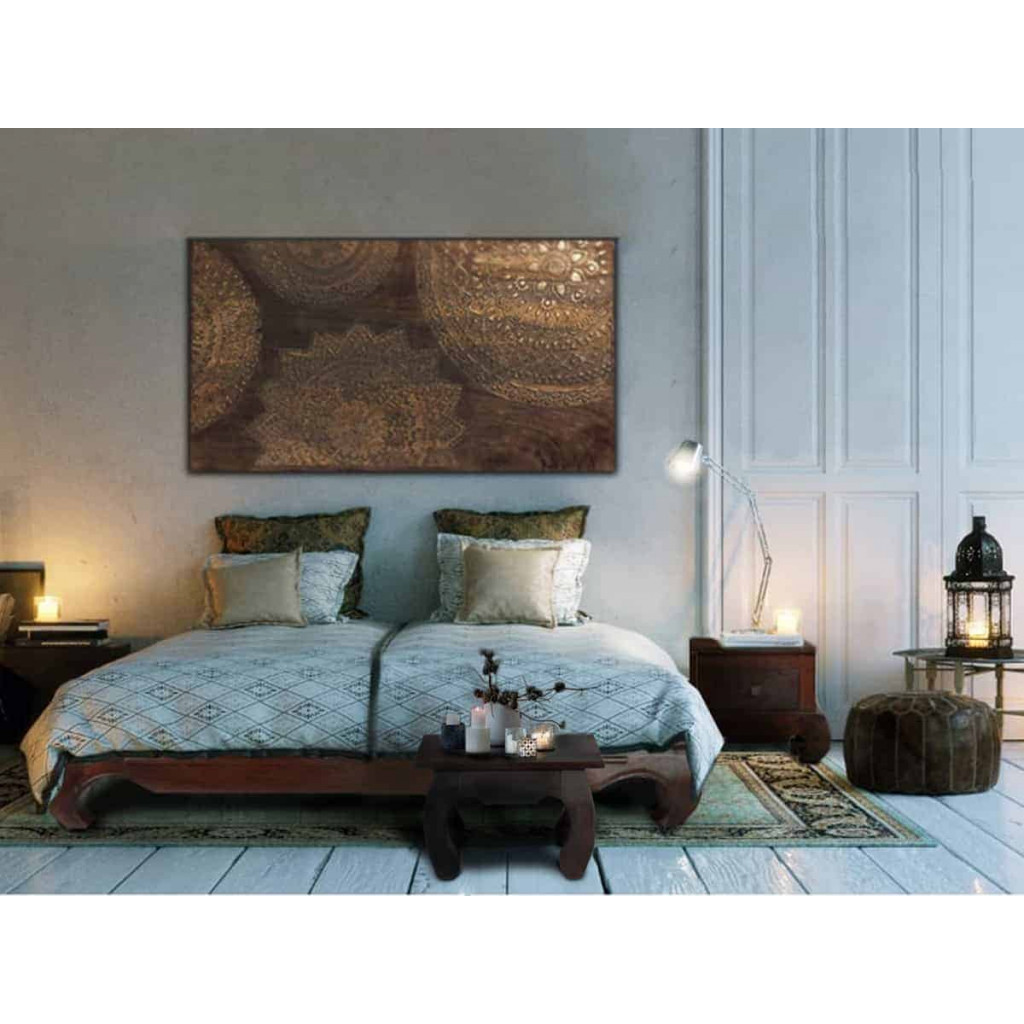 Couchtisch Colombo Kolonialstil Pinie Walnuss