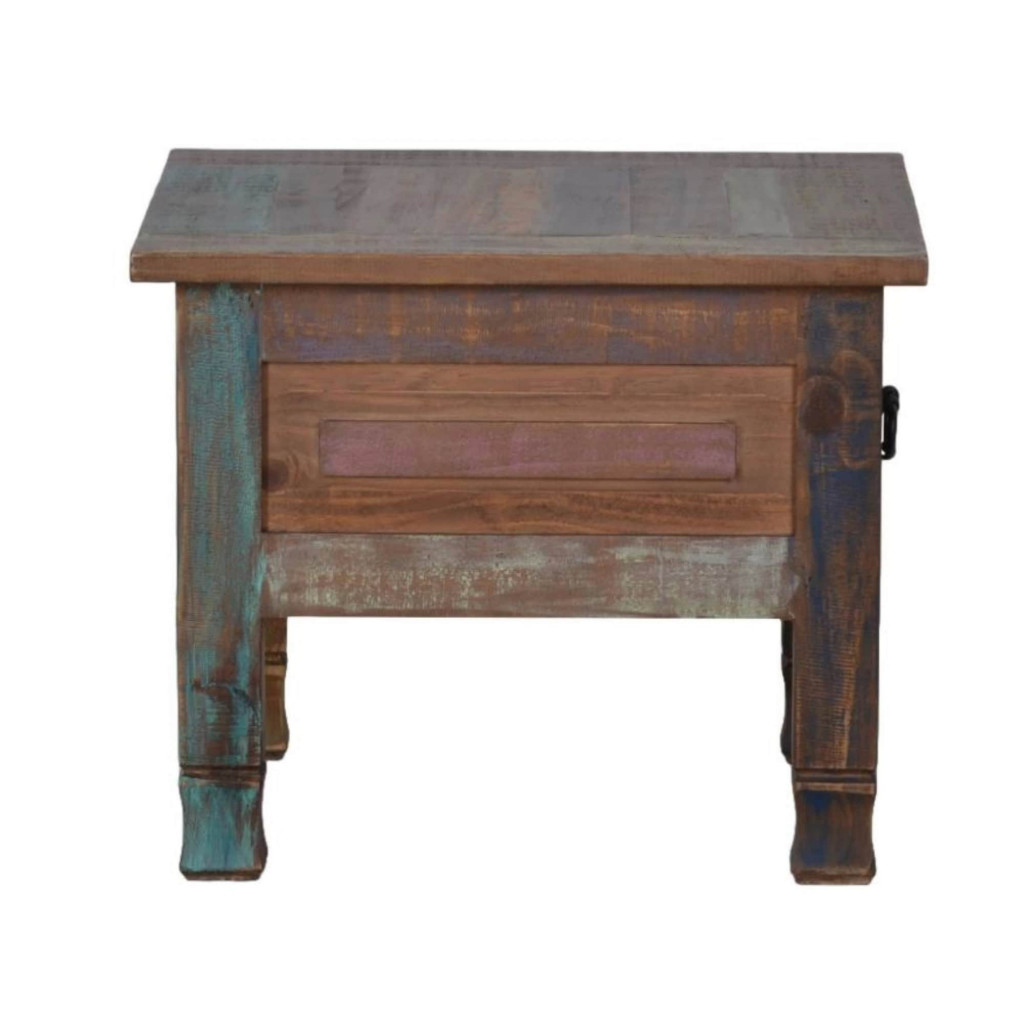 Beistelltisch Cancun Shabby Chic Massivholz Pinie Bunt