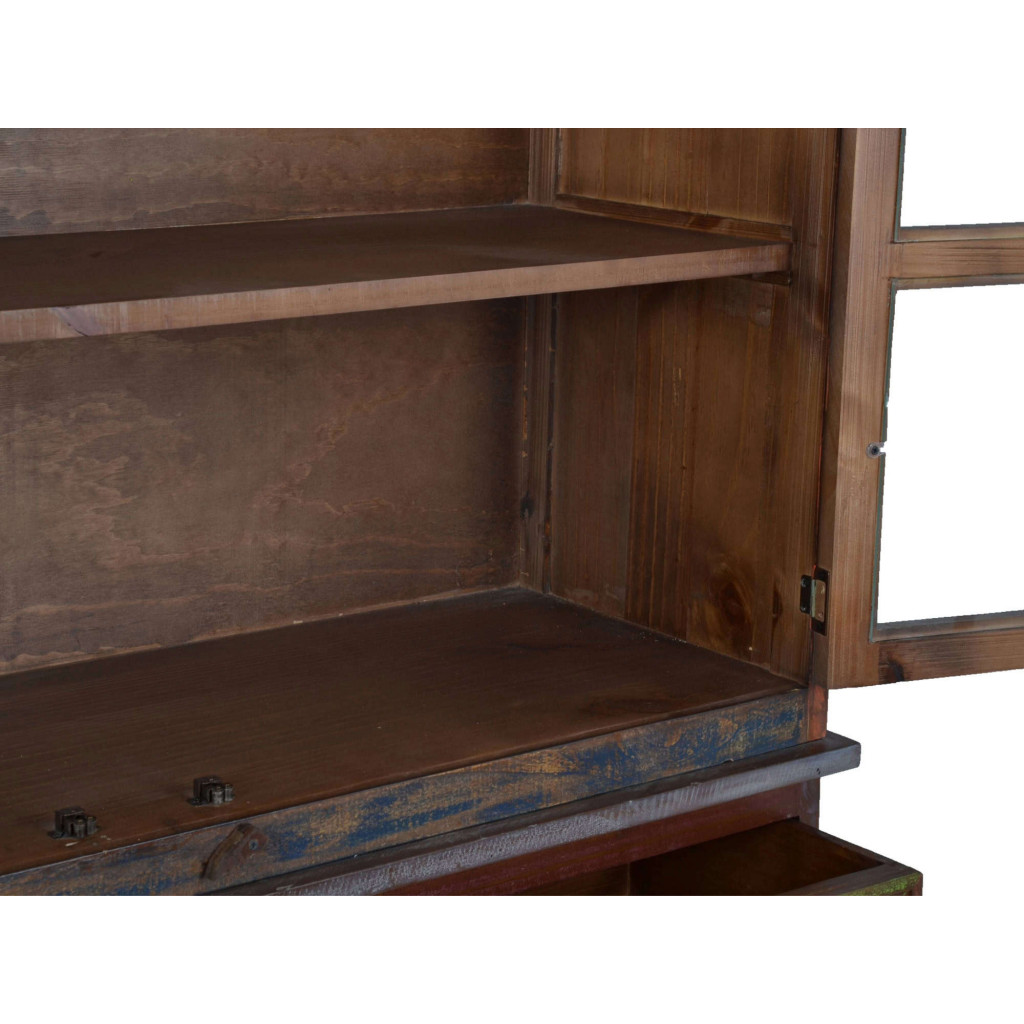 Buffet Cancun Shabby Chic Massivholz Pinie Bunt