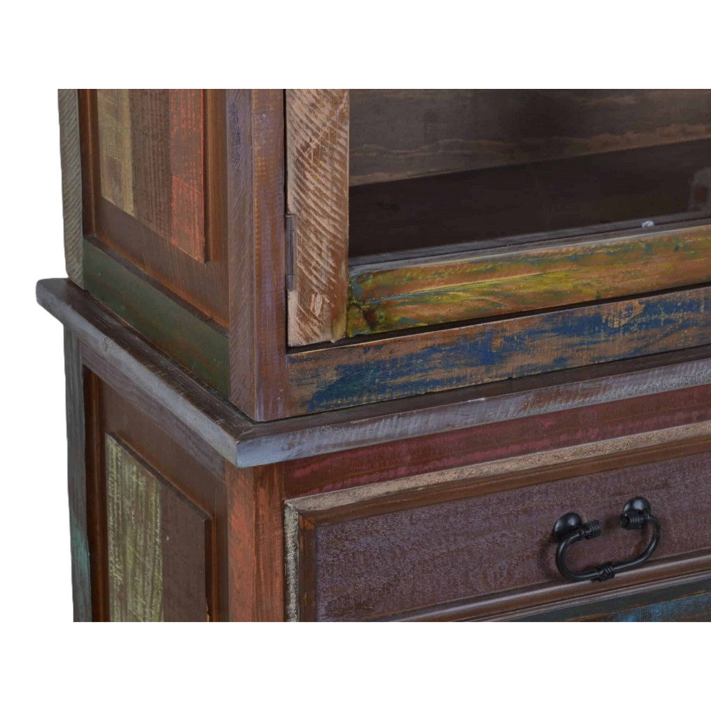 Buffet Cancun Shabby Chic Massivholz Pinie Bunt