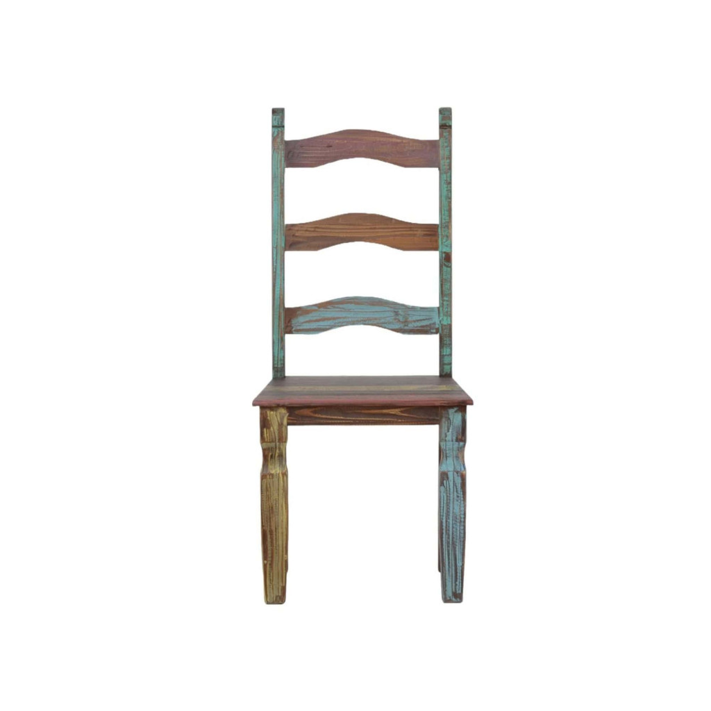 Esszimmerstuhl Cancun Shabby Chic Massivholz Pinie Bunt