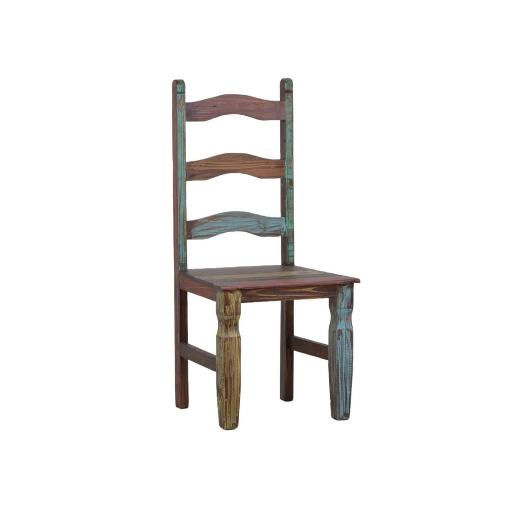 Esszimmerstuhl Cancun Shabby Chic Massivholz Pinie Bunt