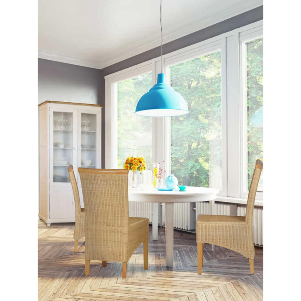 Esszimmerstuhl Rattan Modern Massivholz Rattan Mango Rattan natur