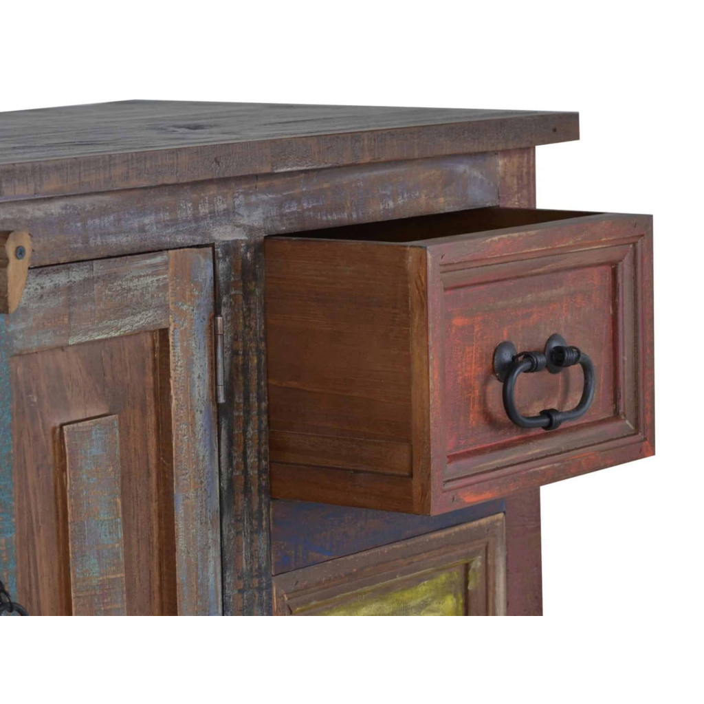 Kommode Cancun Shabby Chic Massivholz Pinie Bunt