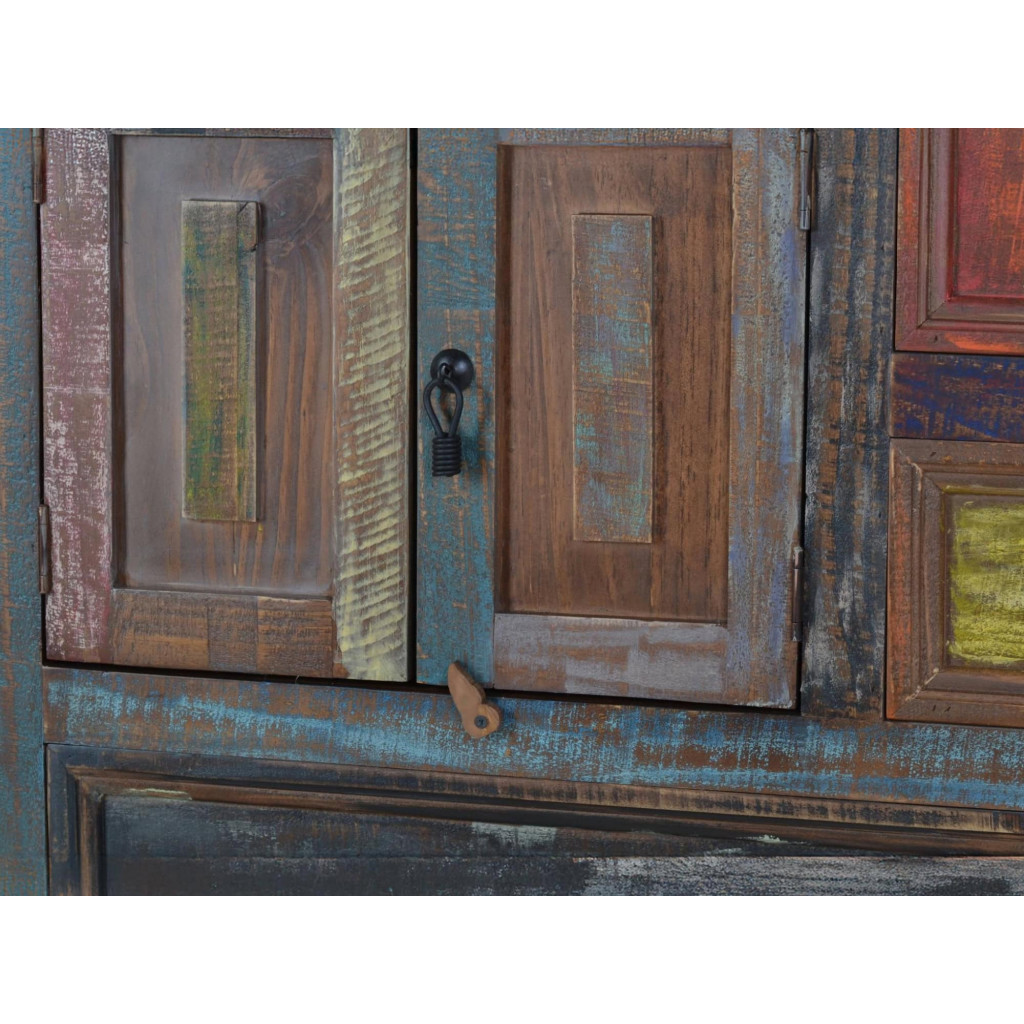 Kommode Cancun Shabby Chic Massivholz Pinie Bunt