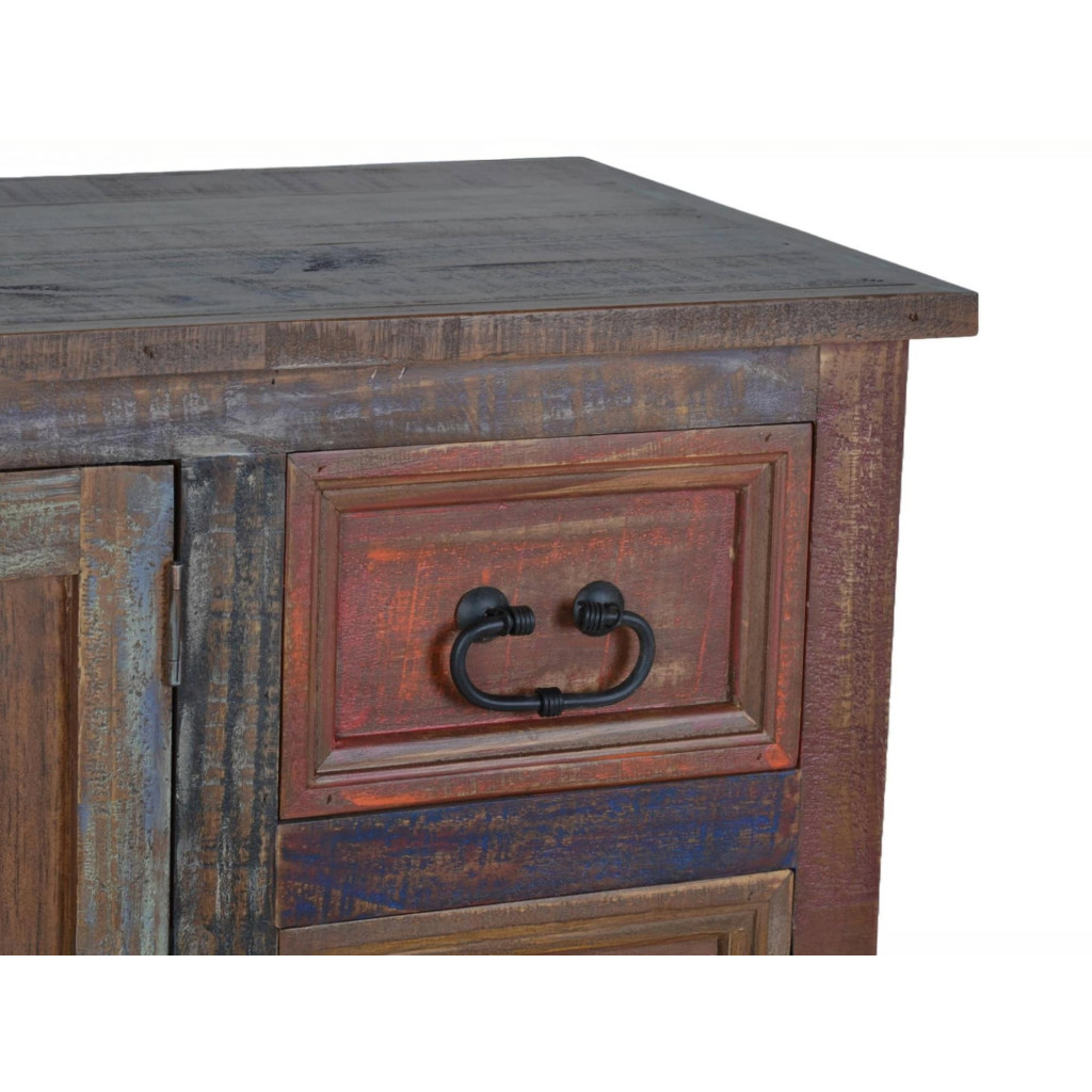 Kommode Cancun Shabby Chic Massivholz Pinie Bunt