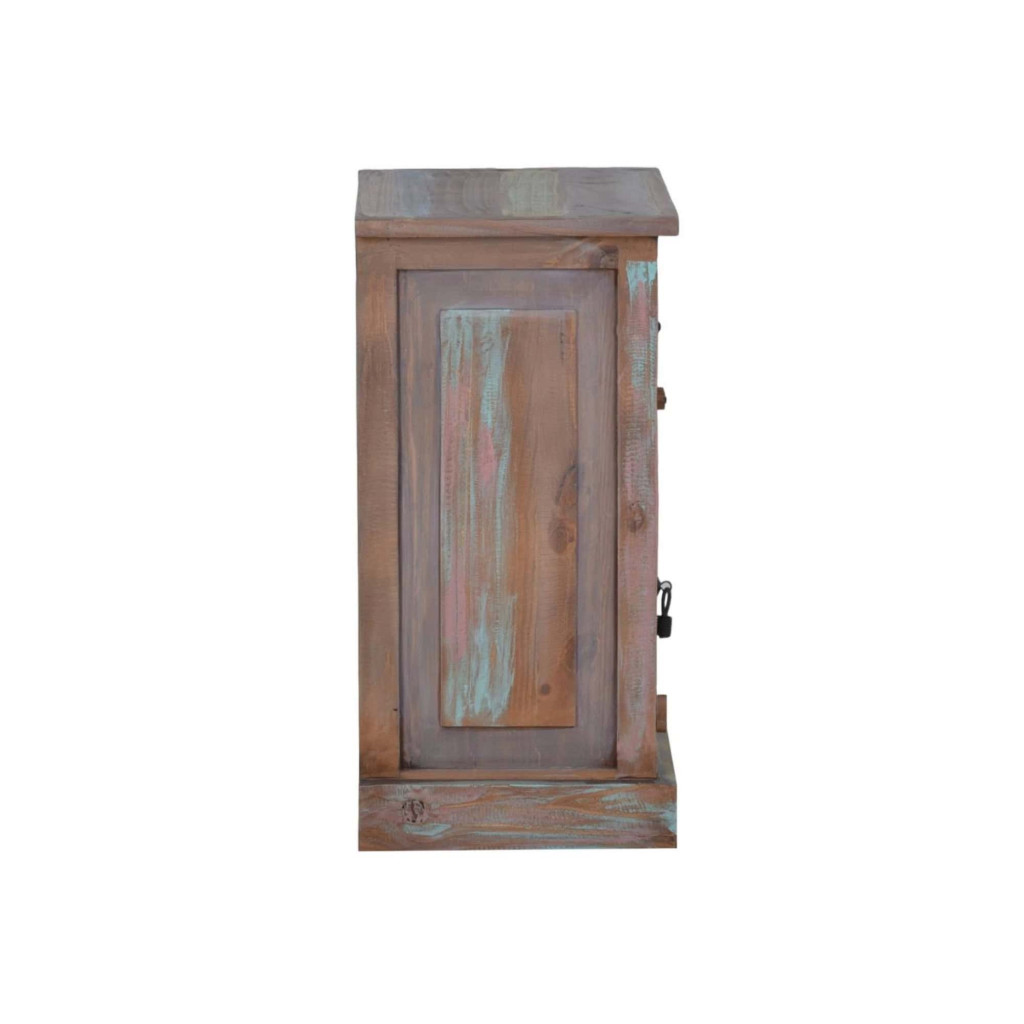 Nachttisch Cancun Shabby Chic Pinie Bunt