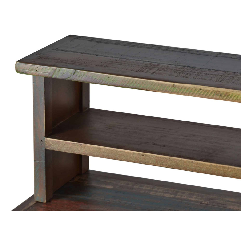 Schreibtisch Cancun Shabby Chic Massivholz Pinie Bunt