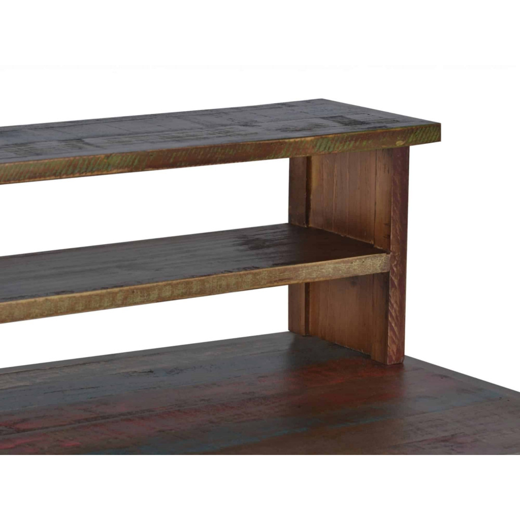 Schreibtisch Cancun Shabby Chic Massivholz Pinie Bunt