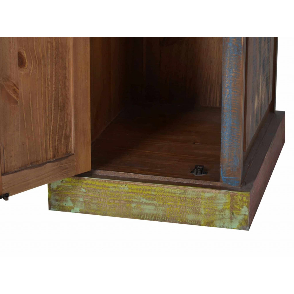 Schreibtisch Cancun Shabby Chic Massivholz Pinie Bunt