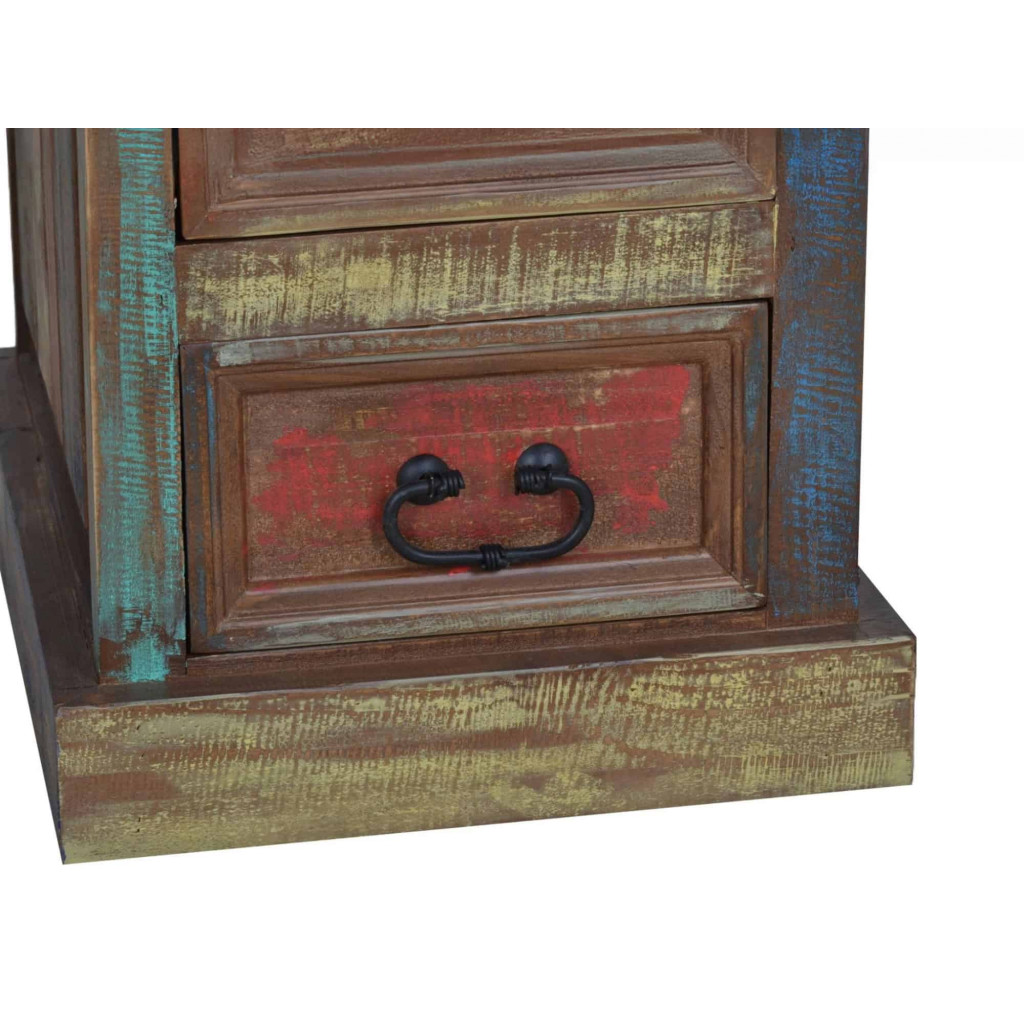 Schreibtisch Cancun Shabby Chic Massivholz Pinie Bunt