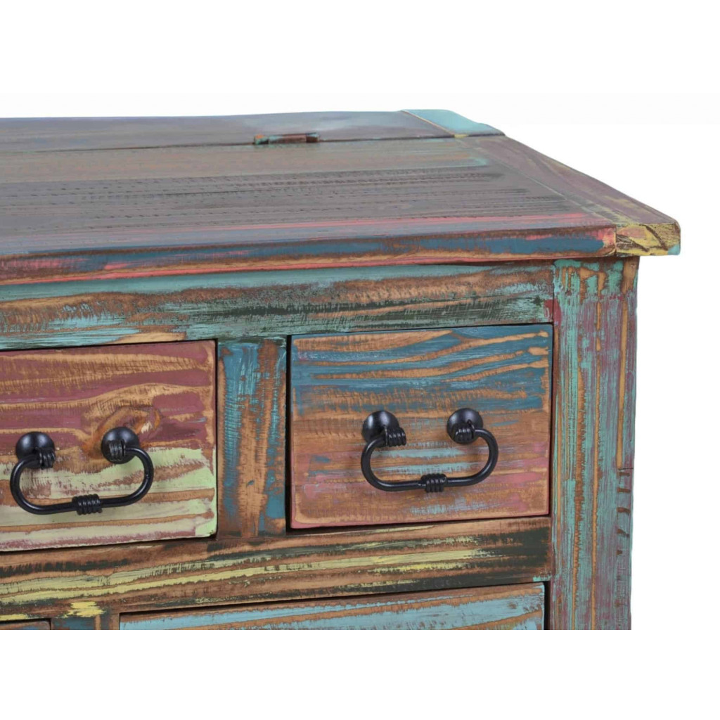 Truhentisch Cancun Shabby Chic Pinie Bunt