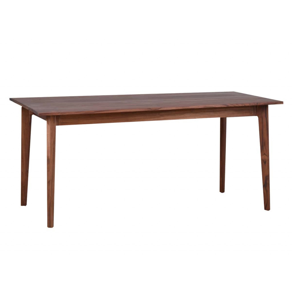 Esstisch Tamesi Modern Massivholz Teak Dunkelbraun