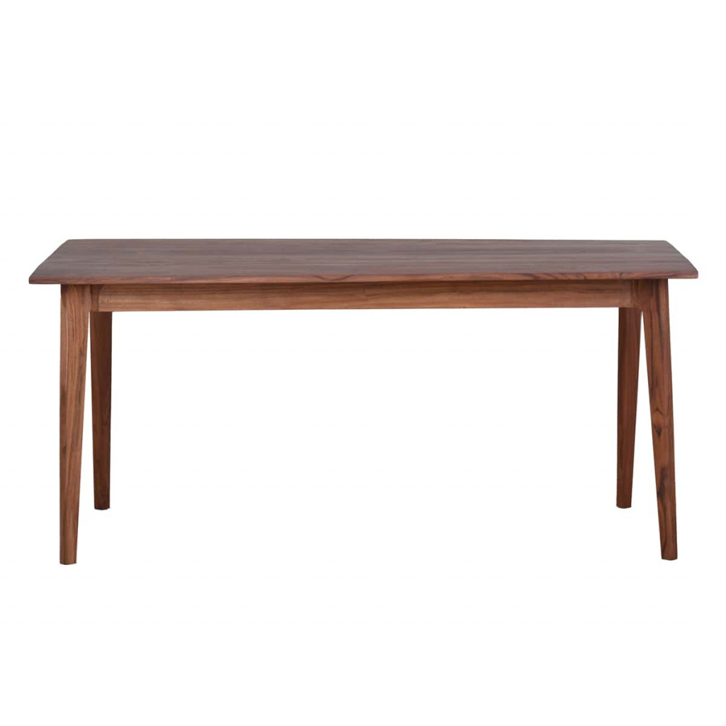 Esstisch Tamesi Modern Massivholz Teak Dunkelbraun