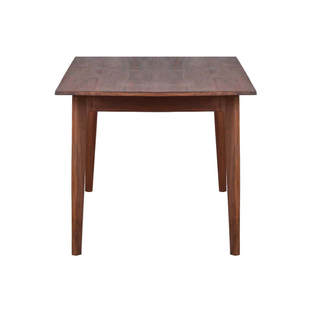 Esstisch Tamesi Modern Massivholz Teak Dunkelbraun