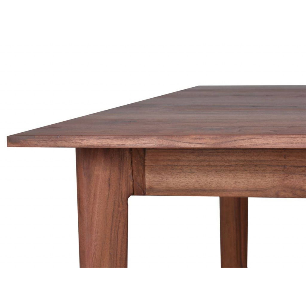 Esstisch Tamesi Modern Massivholz Teak Dunkelbraun