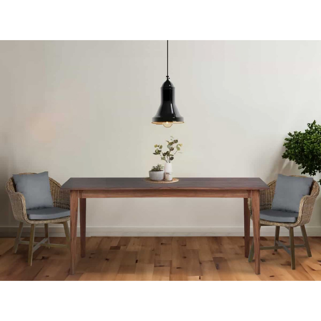 Esstisch Tamesi Modern Massivholz Teak Dunkelbraun