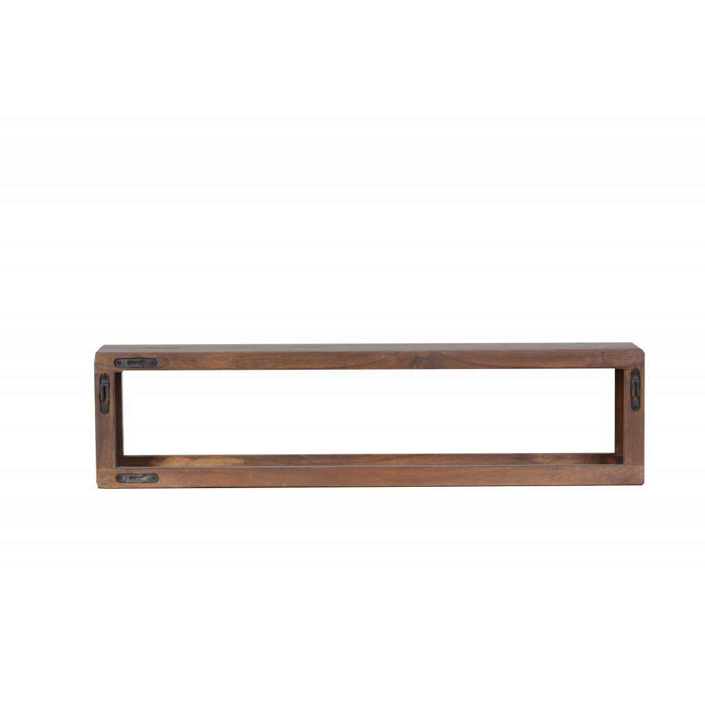 Regal Tamesi Modern Massivholz Sheesham Dunkelbraun