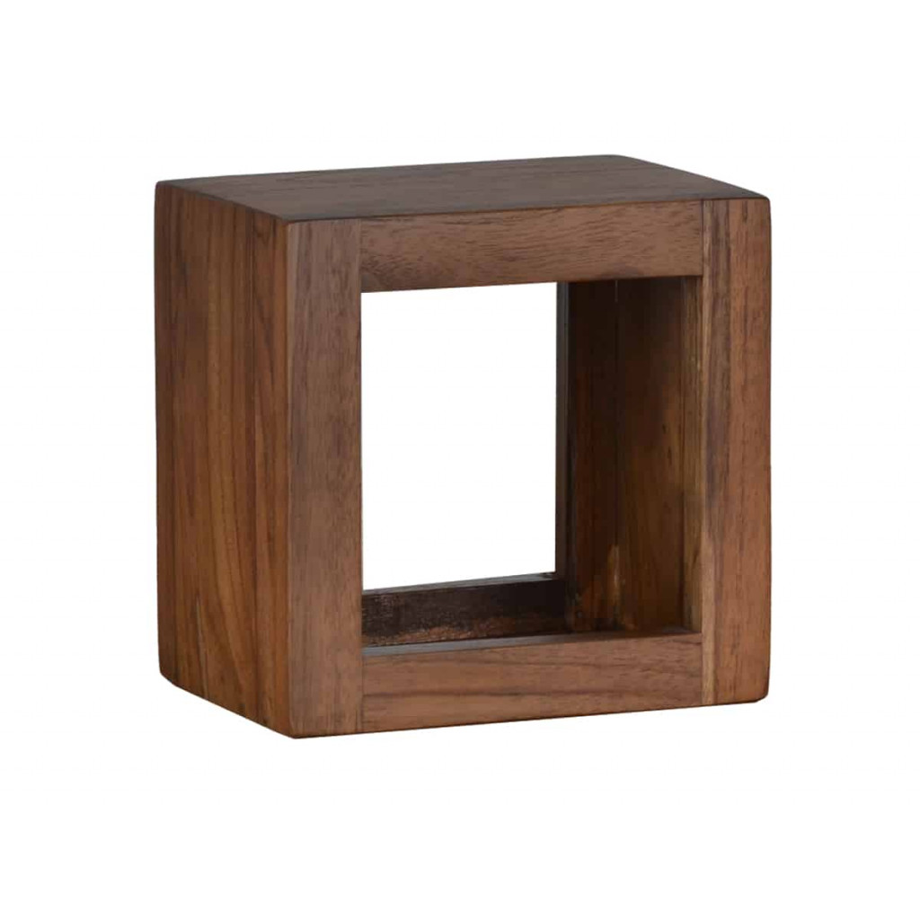Wandregal Tamesi Modern Teak Dunkelbraun