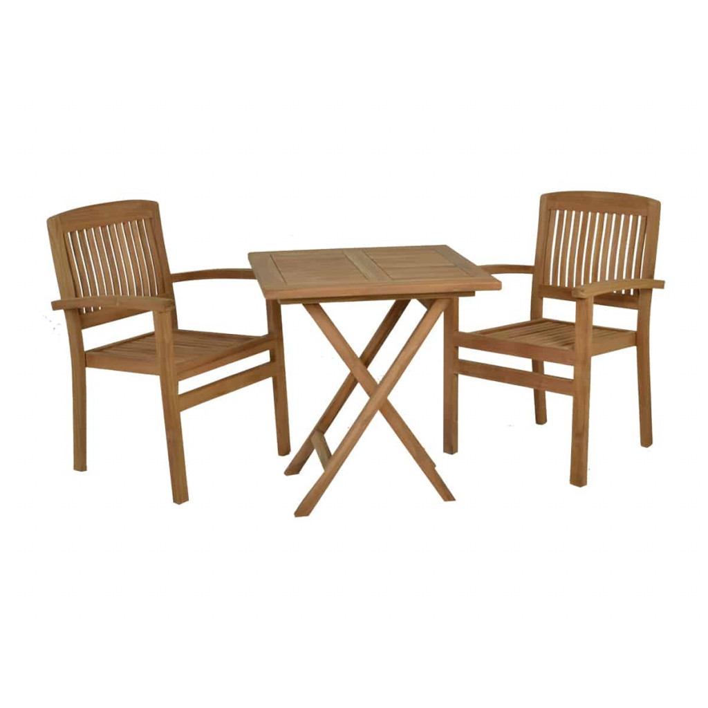 Gartentisch  Gartenmöbel Outdoor Modern Teak Honig