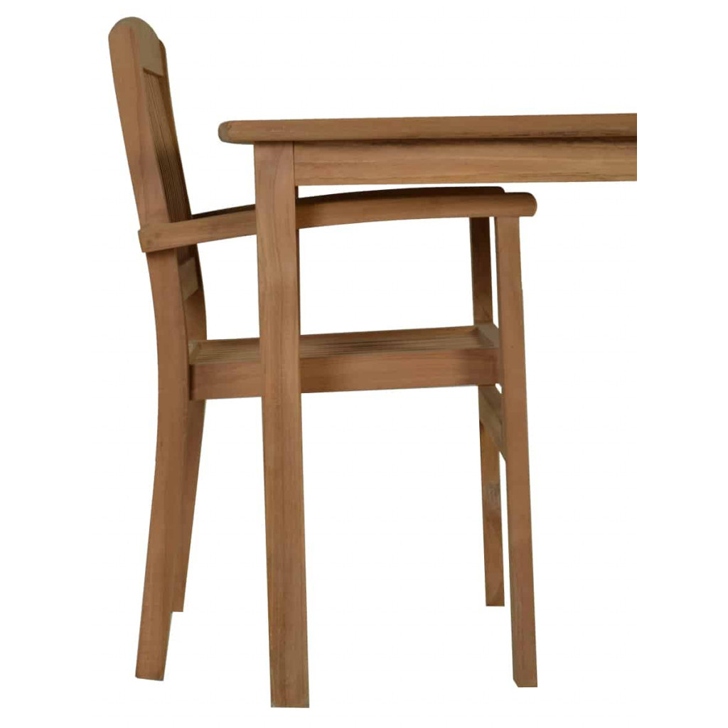 Gartentisch  Gartenmöbel Outdoor Modern Teak Honig