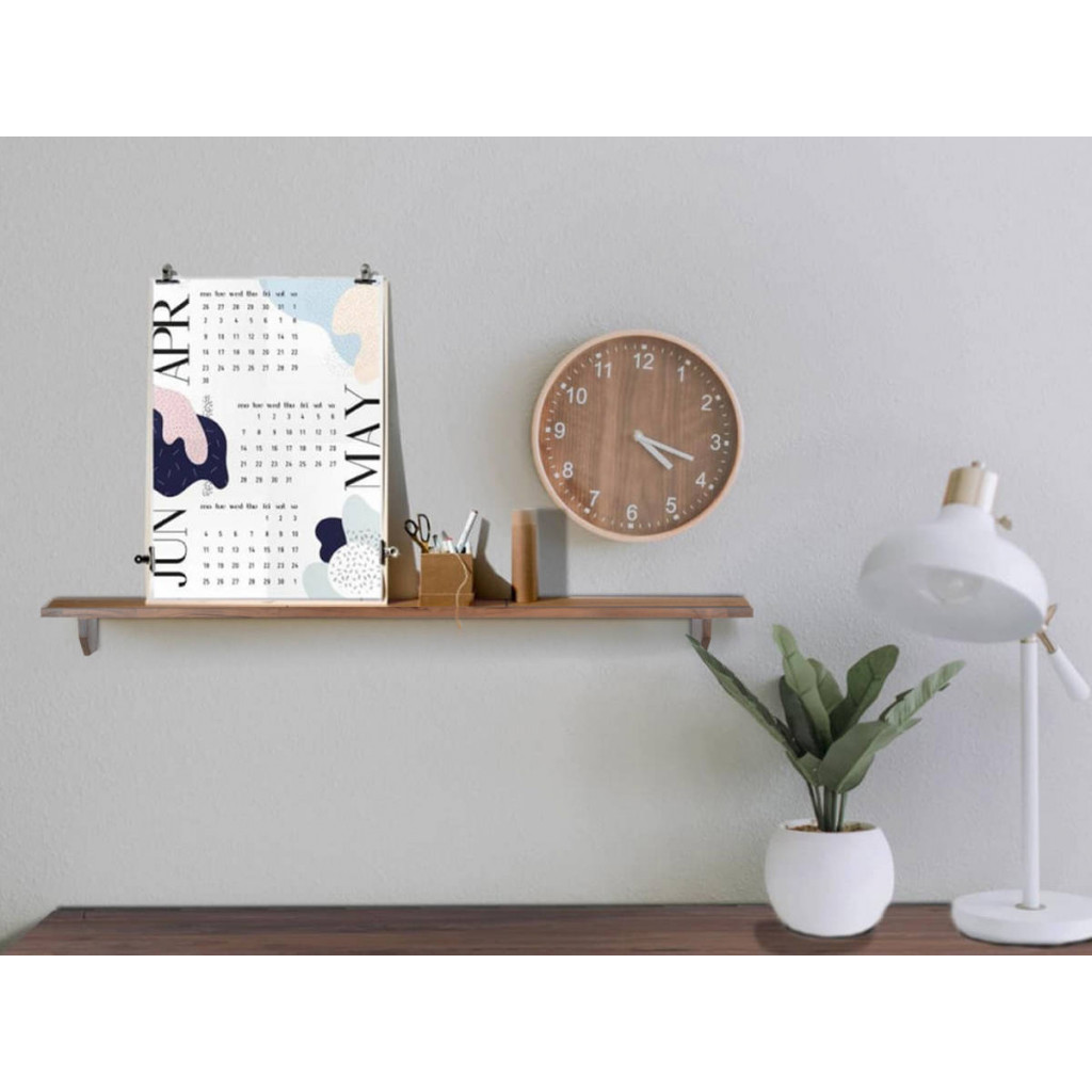 Wandregal Thali Modern Teak Braun