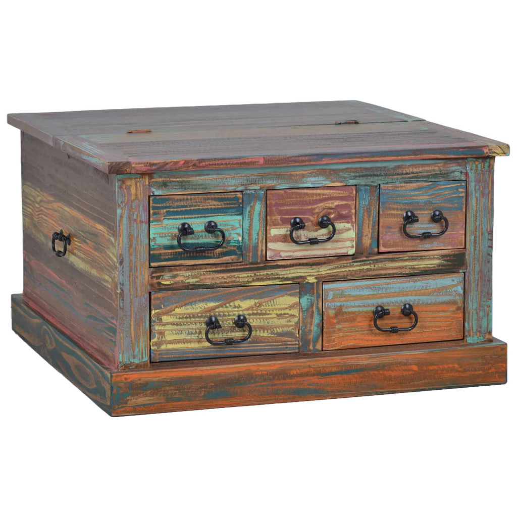 Truhentisch Cancun Shabby Chic Pinie Bunt