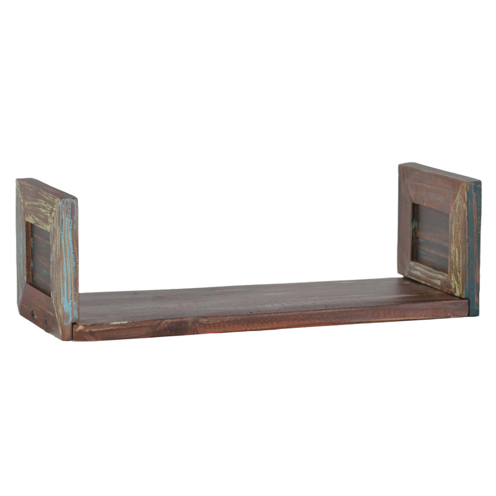 Wandregal Cancun Shabby Chic Massivholz Pinie Bunt