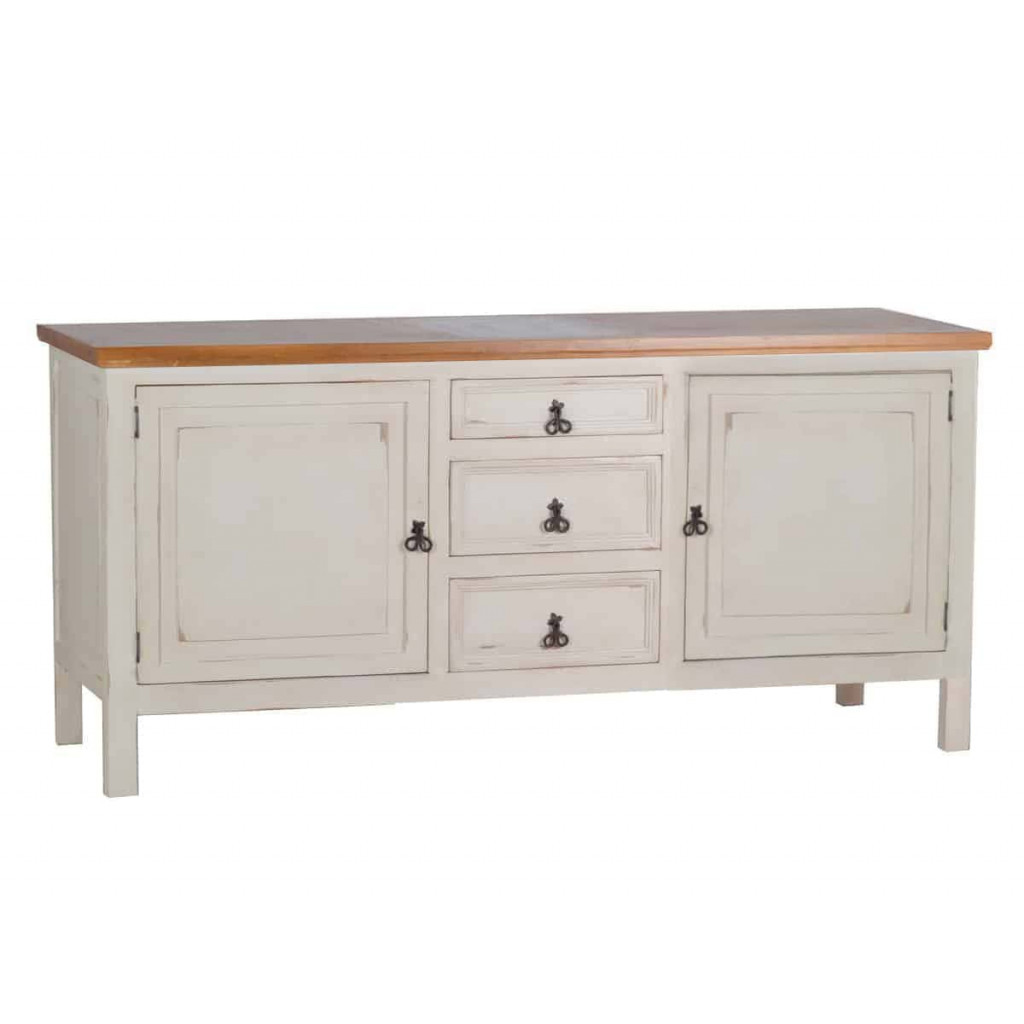 Küchenmodul Mexico Möbel Landhaus Massivholz Pinie Weiß