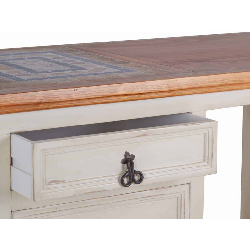 Küchenmodul Mexico Möbel Landhaus Massivholz Pinie Weiß