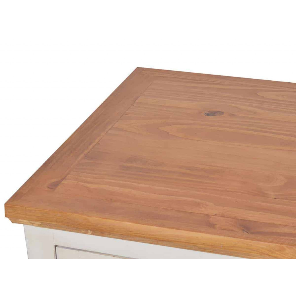 Küchenmodul Mexico Möbel Landhaus Massivholz Pinie Weiß