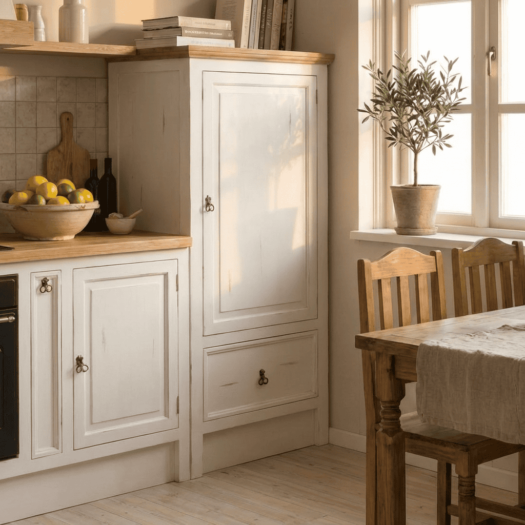 Küchenmodul Mexico Möbel Landhaus Massivholz Pinie Weiß