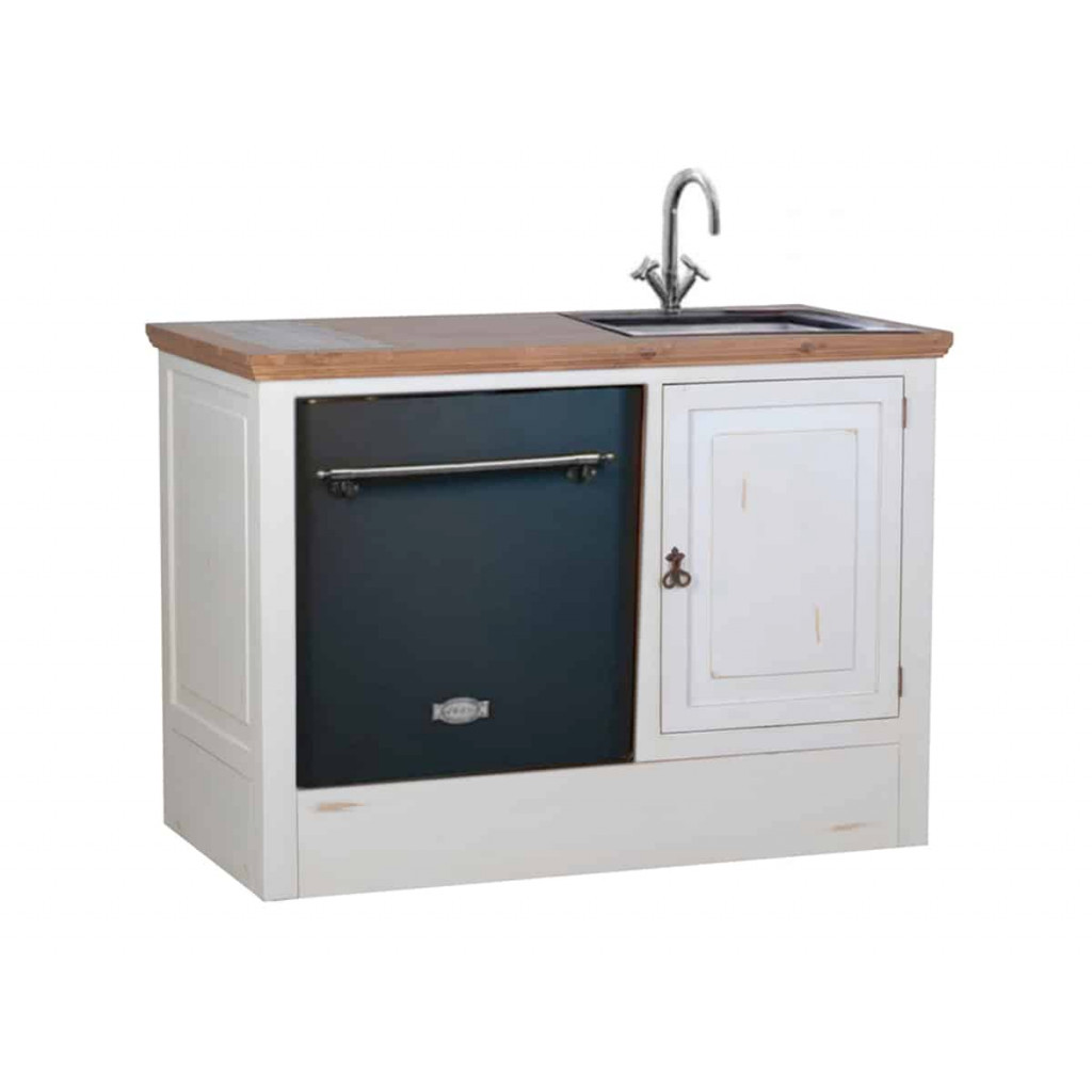 Küchenmodul Mexico Möbel Landhaus Pinie Weiß