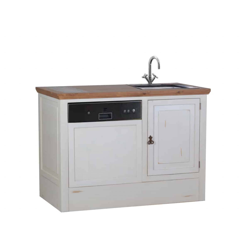 Küchenmodul Mexico Möbel Landhaus Pinie Weiß