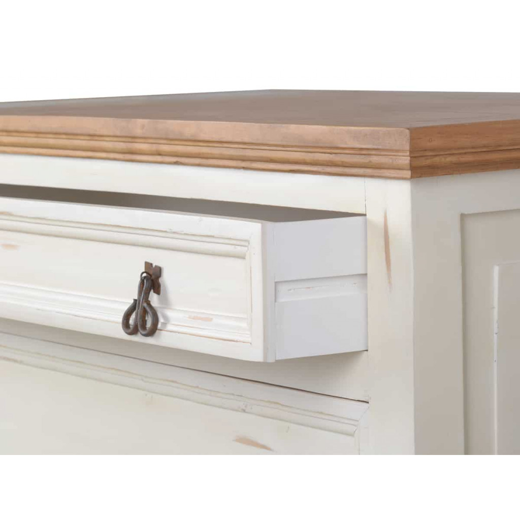 Küchenmodul Mexico Möbel Landhaus Pinie Weiß