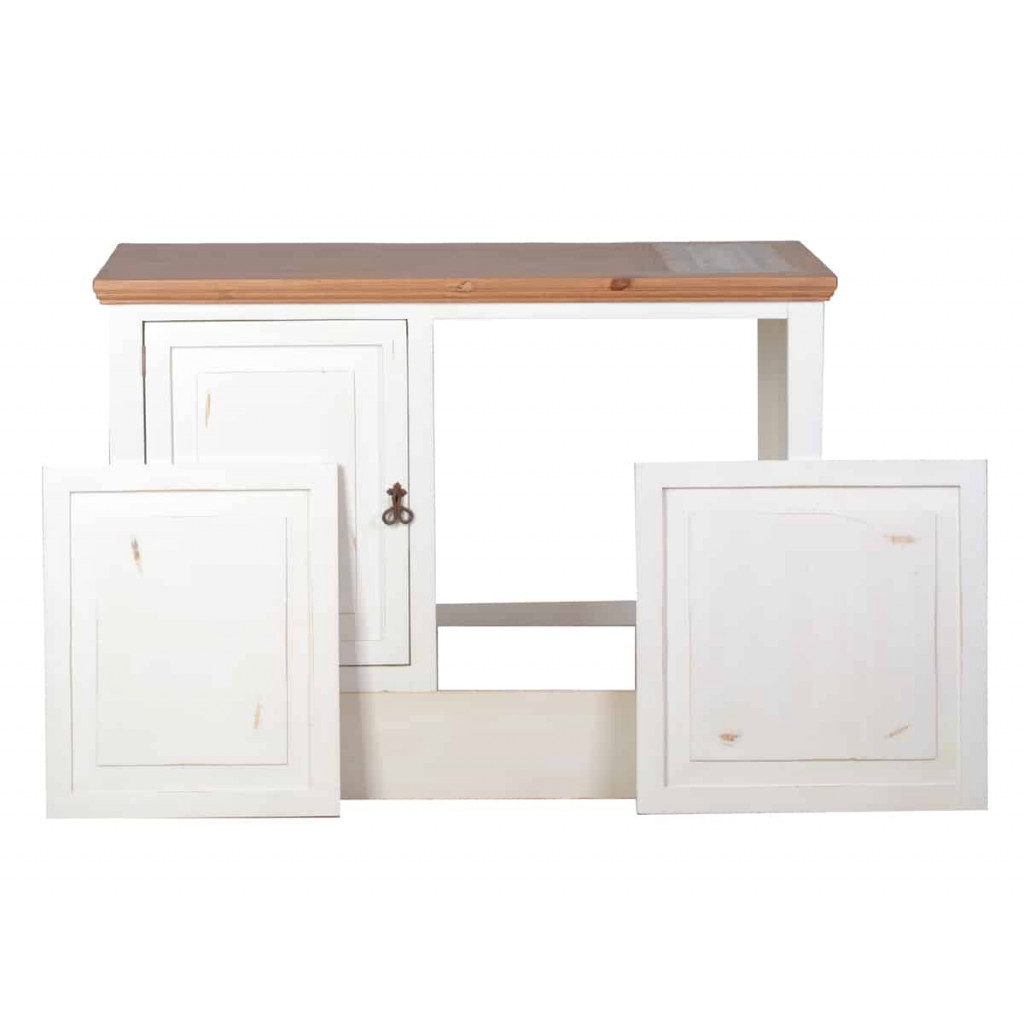 Küchenmodul Mexico Möbel Landhaus Pinie Weiß