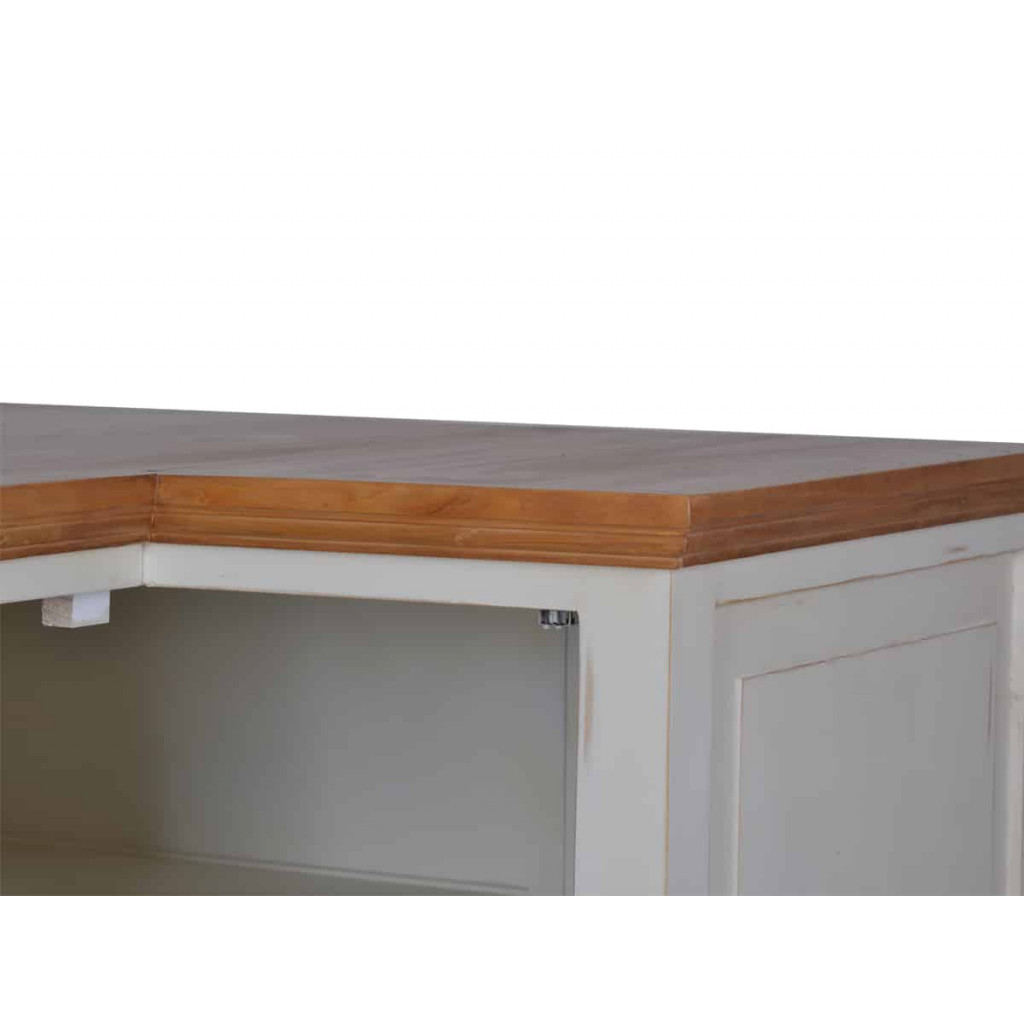 Küchenmodul Mexico Möbel Landhaus Pinie Weiß