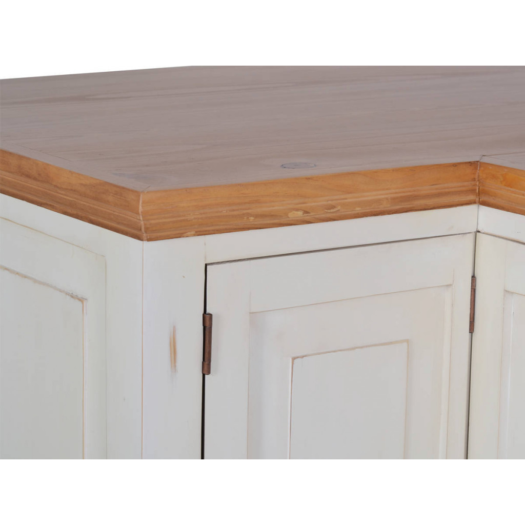 Küchenmodul Mexico Möbel Landhaus Pinie Weiß