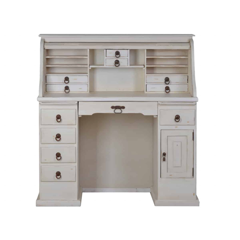 Sekretär Mexico Möbel Landhaus Pinie Weiß