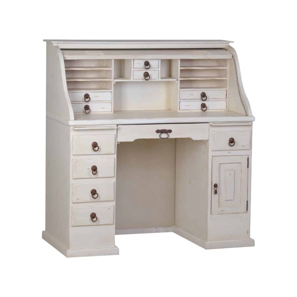 Sekretär Mexico Möbel Landhaus Pinie Weiß