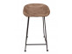 Barhocker  Modern Massivholz Metall Akazie Akazie natur
