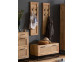 Garderobenhaken  Modern Massivholz Metall Rattan Mango Hellbraun