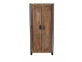 Garderobenschrank Madras Modern Massivholz Metall Akazie Braun