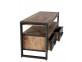 Lowboard Madras Modern Massivholz Metall Akazie Braun