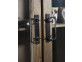 Vitrine Madras Modern Massivholz Metall Akazie Braun