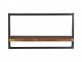 Wandregal Madras Modern Massivholz Metall Akazie Braun